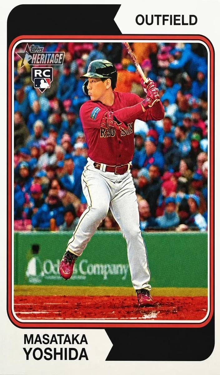 Masataka Yoshida 2023 topps Topps Heritage