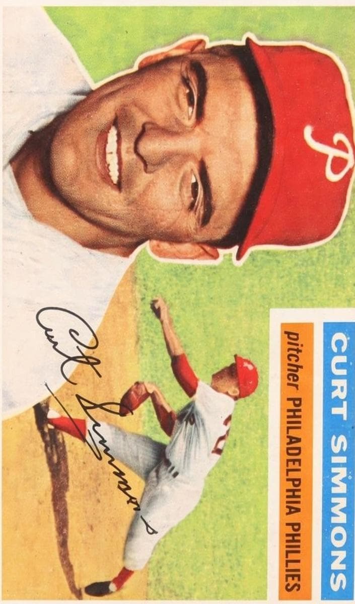Curt Simmons 1956 topps Topps