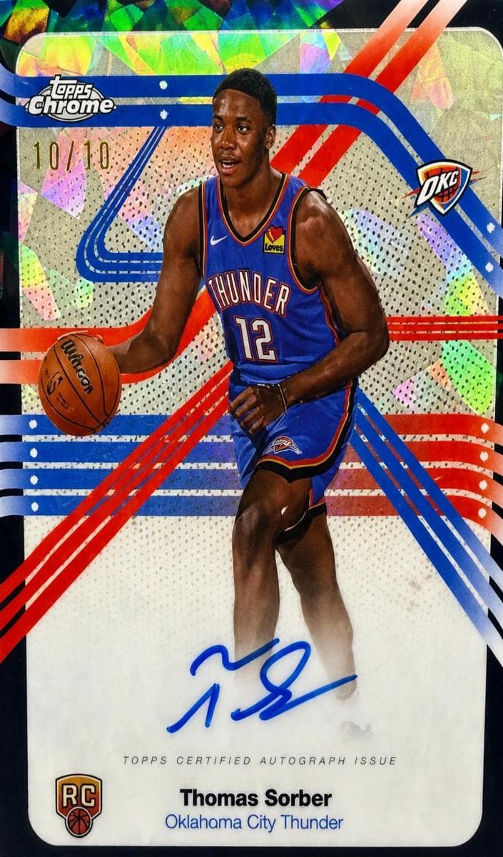 Thomas Sorber 2025 topps Topps Chrome Sapphire