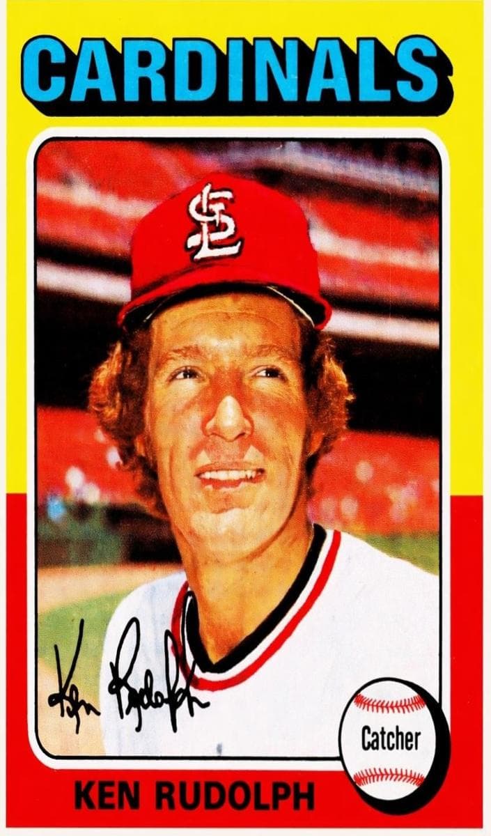 Ken Rudolph 1975 topps Topps