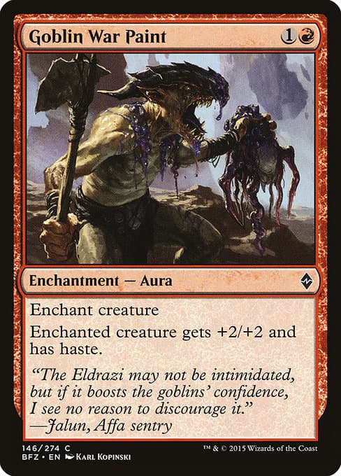 Goblin War Paint 2015 Magic: The Gathering Battle for Zendikar