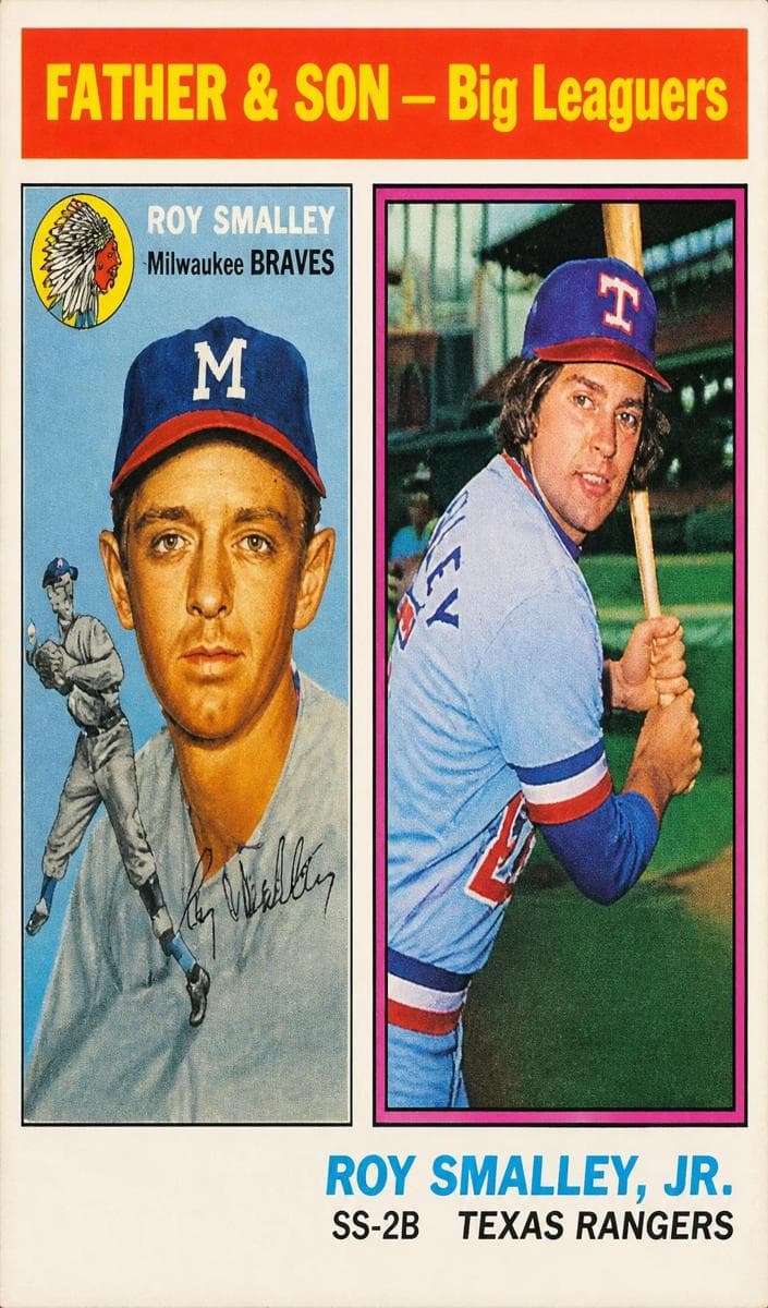Father & Son - Big Leaguers (Roy Smalley / Roy Smalley, Jr.) F&S #70