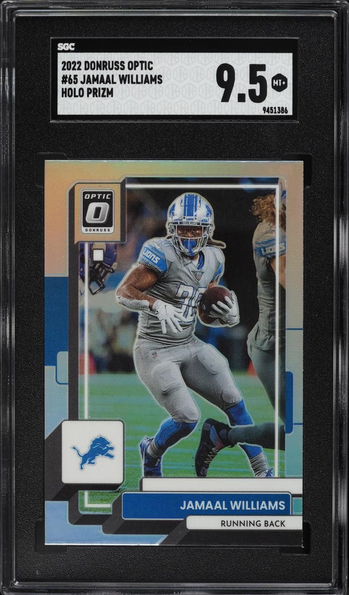 Jamaal Williams 2022 panini Donruss Optic