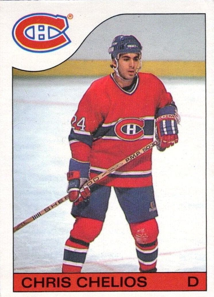 Chris Chelios 1985 topps O-Pee-Chee