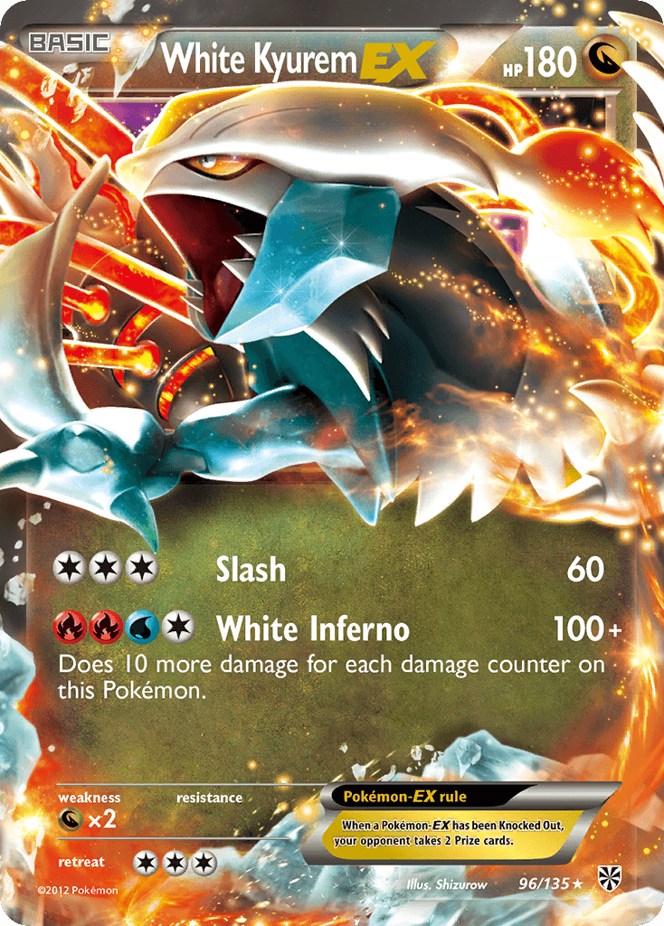 White Kyurem EX 2013 Pokemon