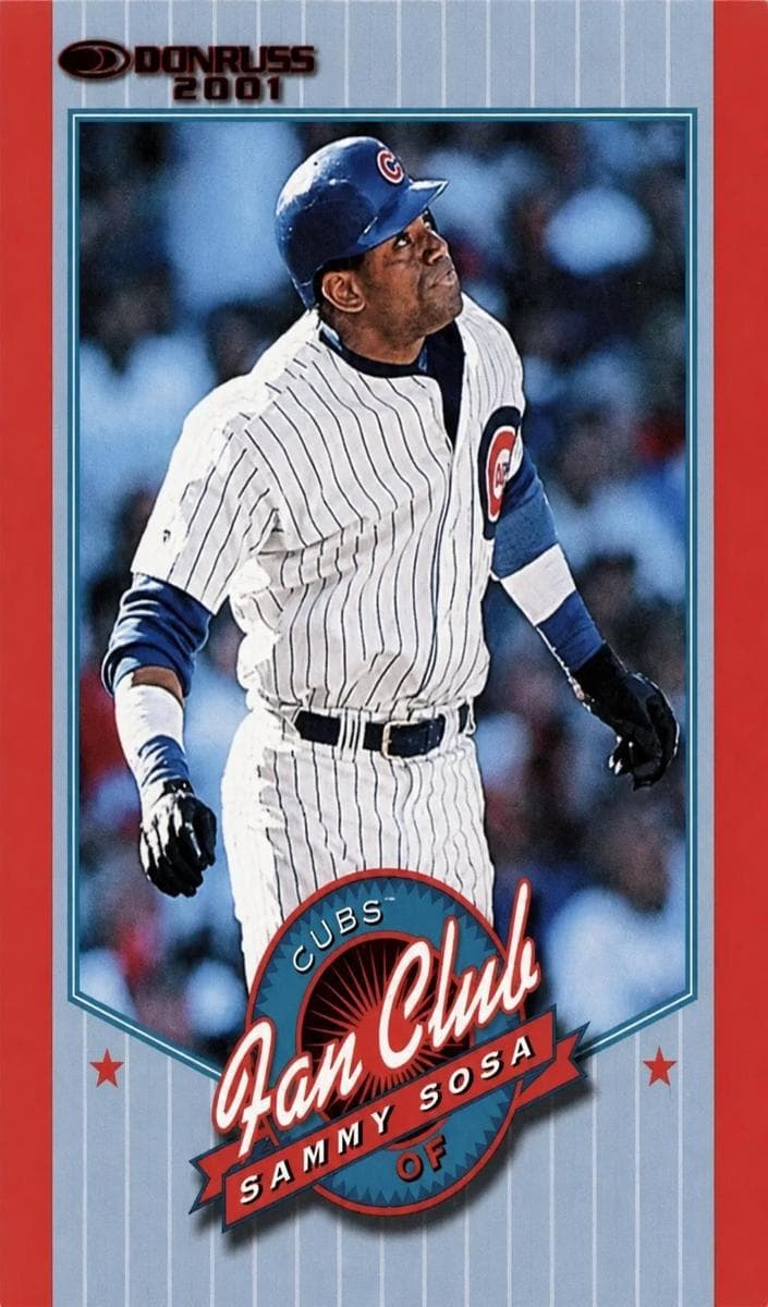 Sammy Sosa 2001 panini Donruss