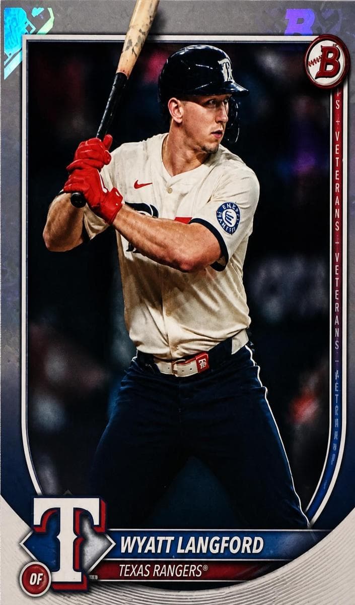 Wyatt Langford 2025 bowman Bowman