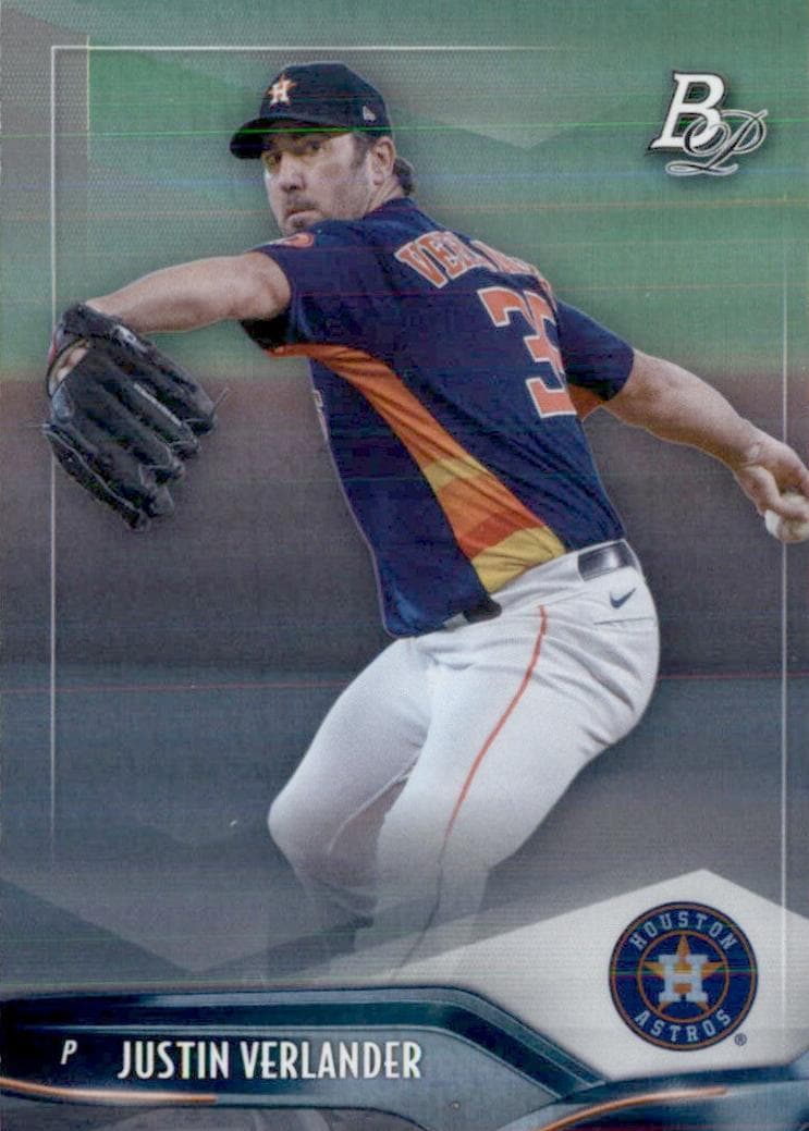 Justin Verlander 2021 bowman Bowman Platinum