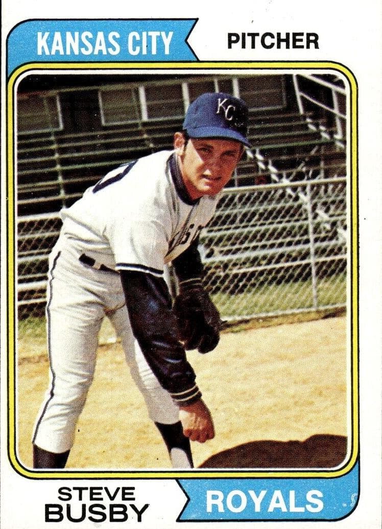 Steve Busby 1974 topps Topps