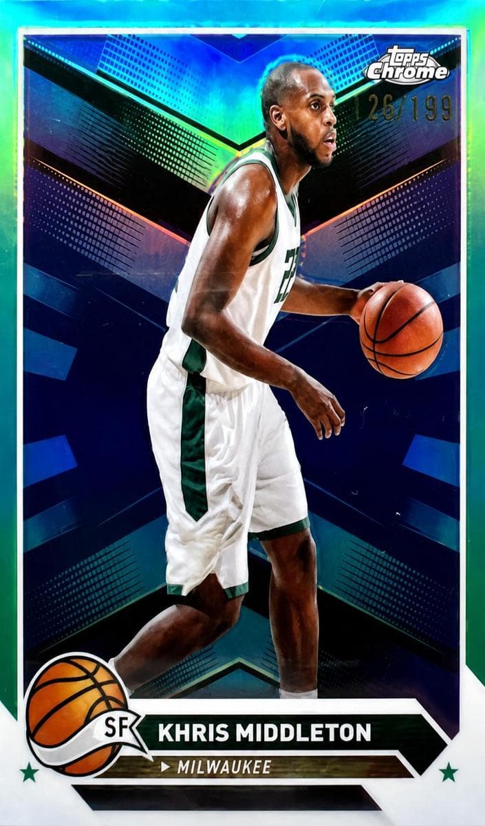 Khris Middleton 2023 topps Topps Chrome