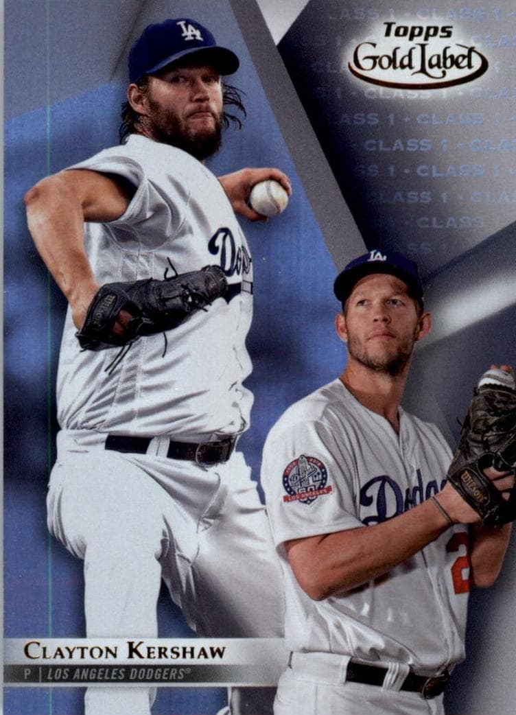 Clayton Kershaw 2018 topps Topps Gold Label