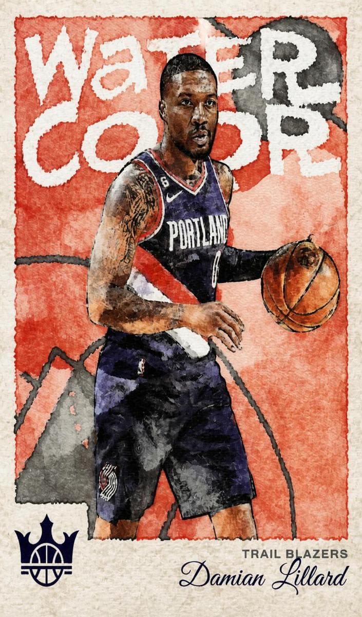 Damian Lillard 2022 panini Donruss
