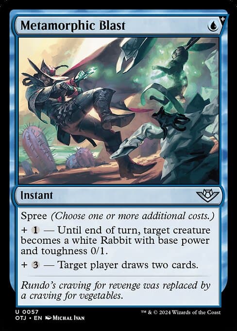 Metamorphic Blast 2024 Magic: The Gathering Outlaws of Thunder Junction
