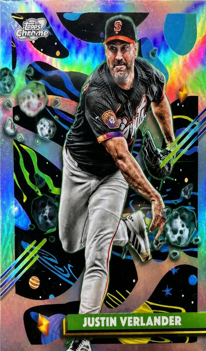 Justin Verlander 2025 topps Topps Cosmic Chrome