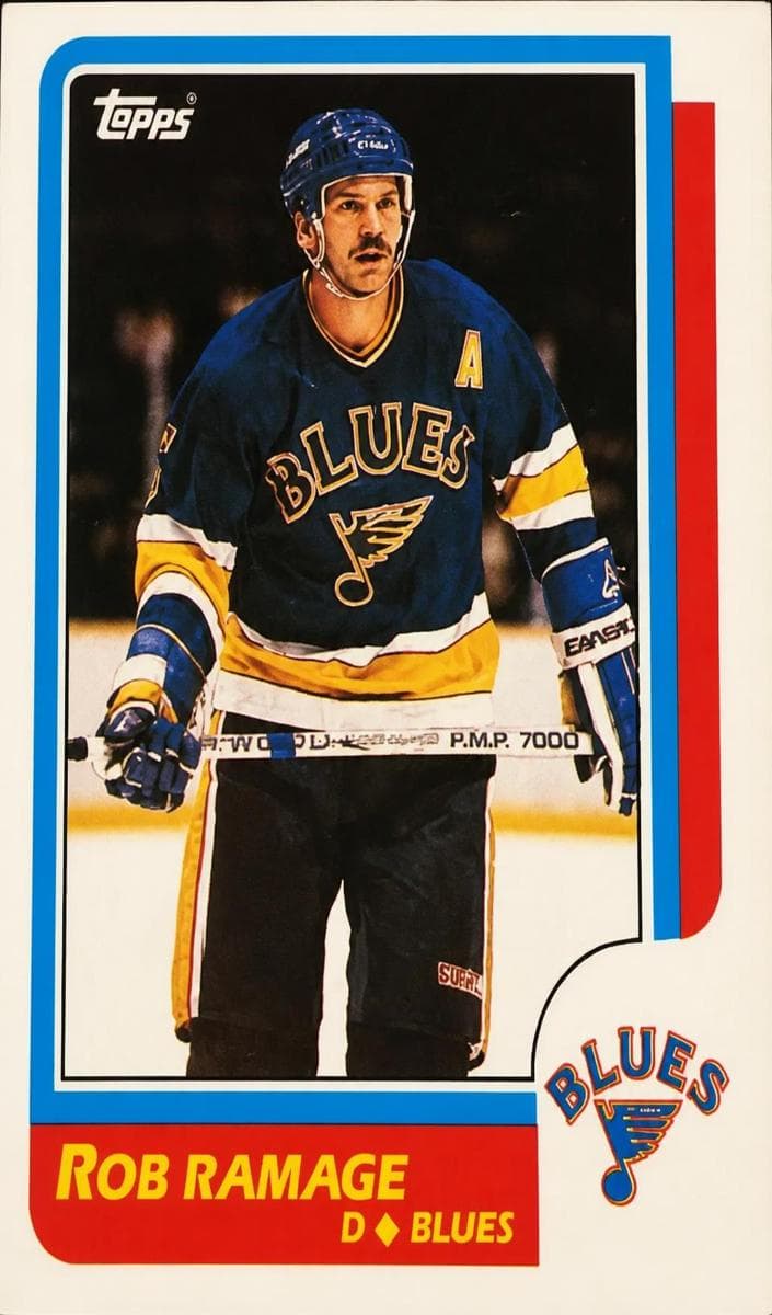 Rob Ramage 1986 topps Topps