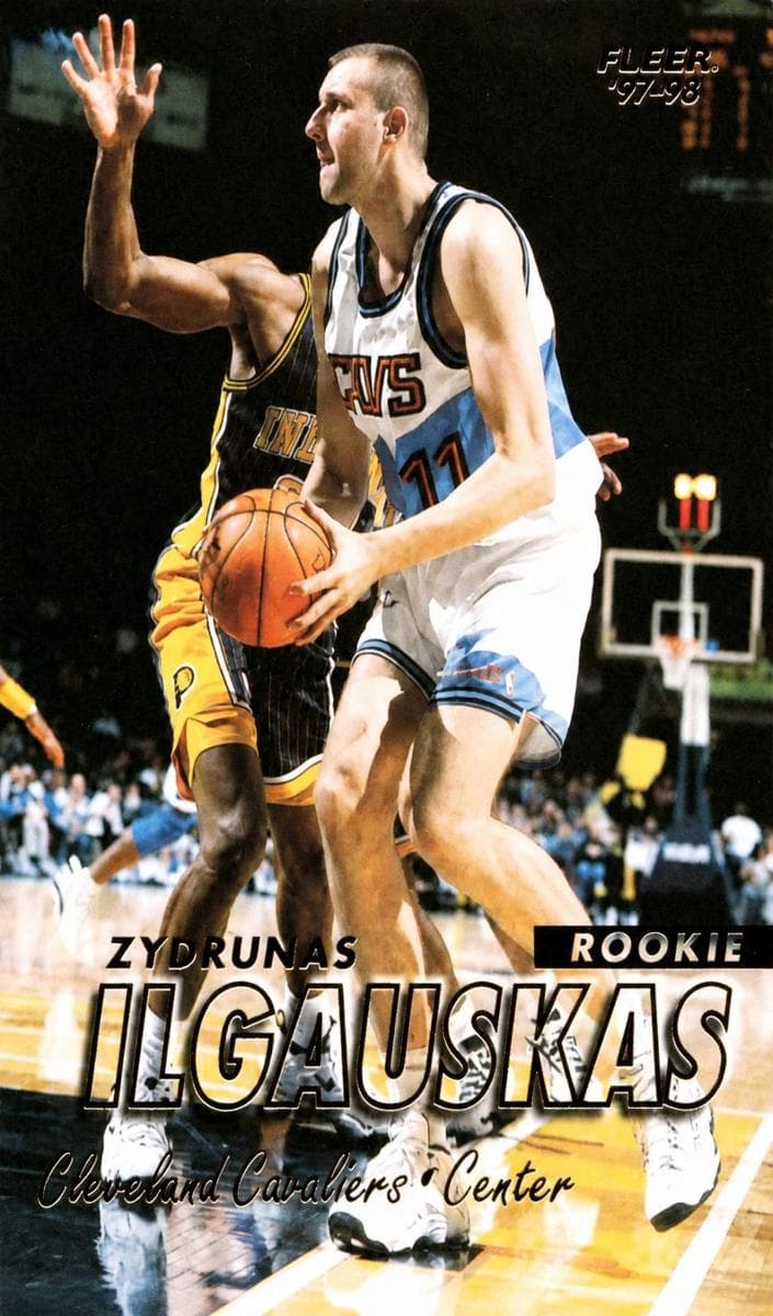 Zydrunas Ilgauskas 1997 fleer Fleer