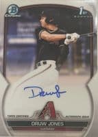 Druw Jones 2023 bowman Bowman Chrome Prospect Auto (1st)