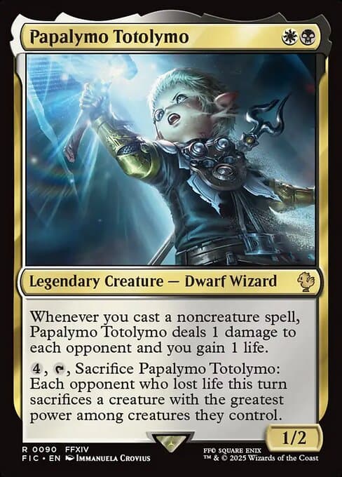 Papalymo Totolymo 2025 Magic: The Gathering Final Fantasy Commander Extended Art