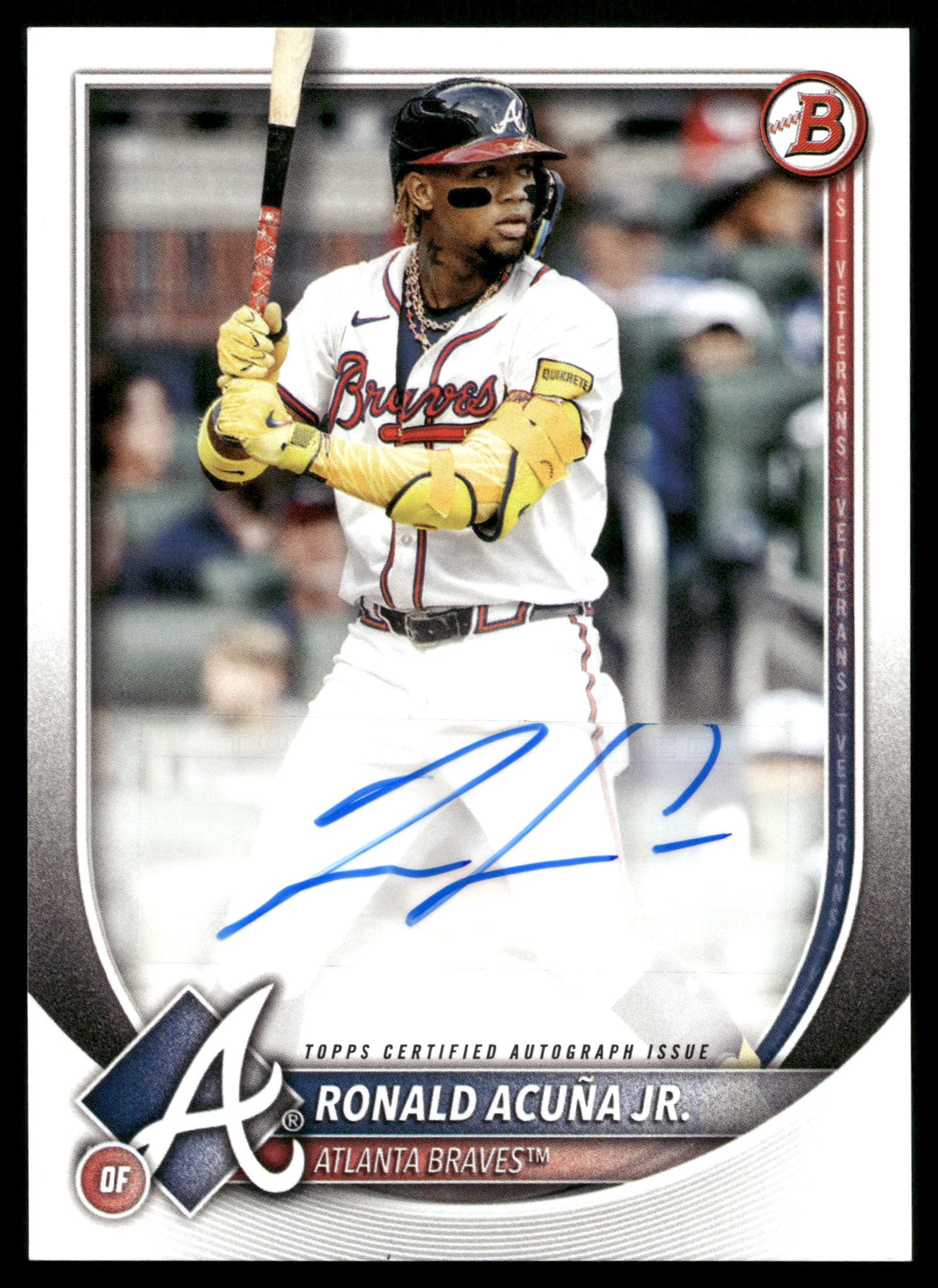 Ronald Acuña Jr. 2025 Bowman auto card