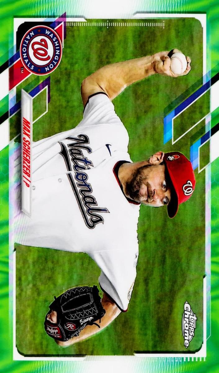 Max Scherzer 2021 topps Topps Chrome