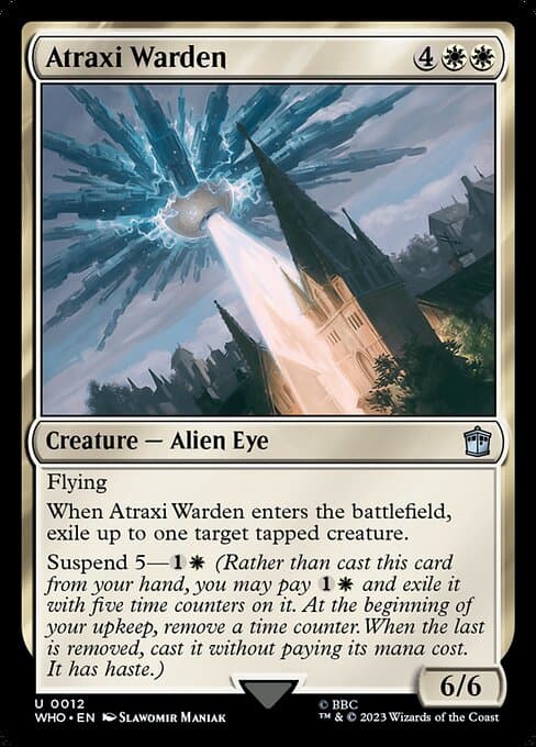Atraxi Warden 2023 Magic: The Gathering Doctor Who Foil