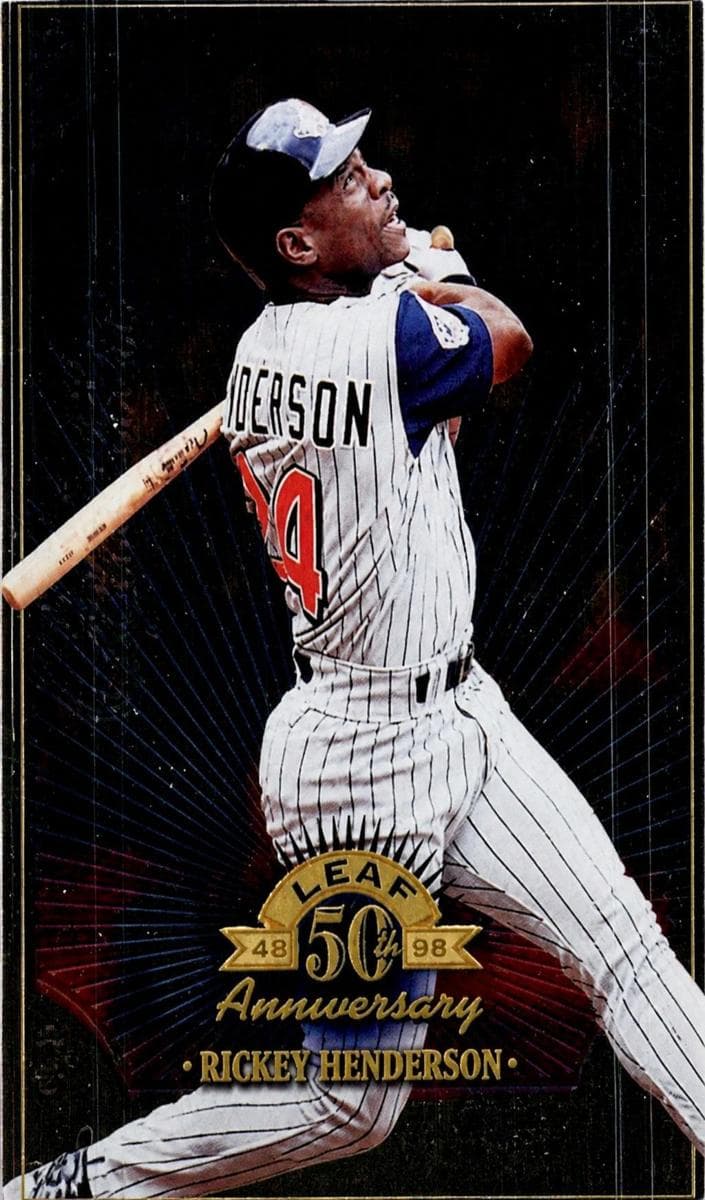 Rickey Henderson 1998 panini Donruss Collections