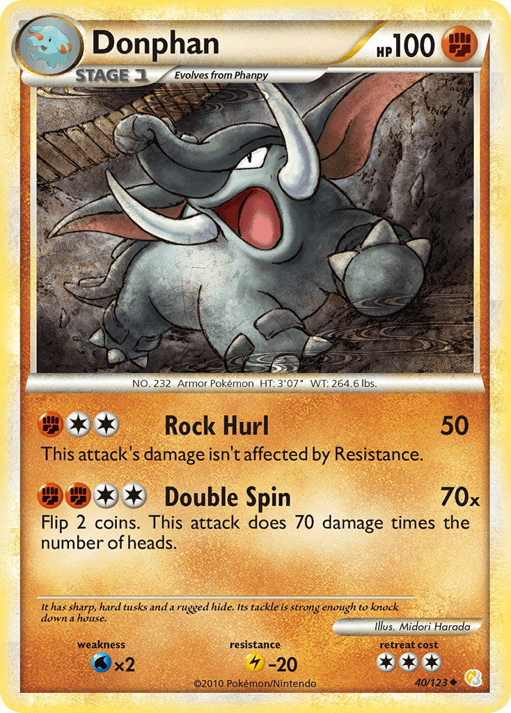 Donphan 2010 Pokemon HeartGold & SoulSilver
