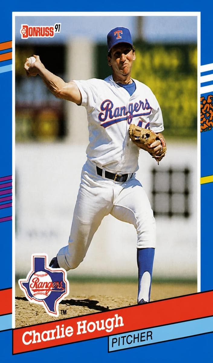 Charlie Hough 1991 panini Donruss