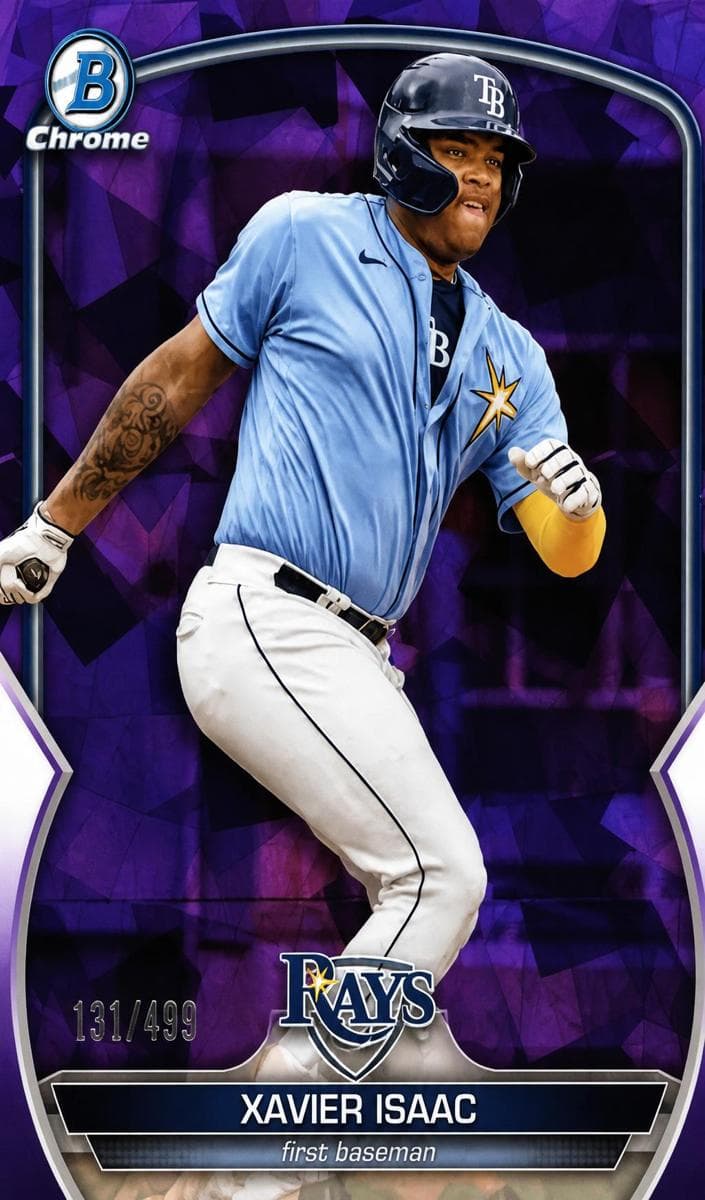 Xavier Isaac 2023 bowman Bowman Chrome Sapphire Edition