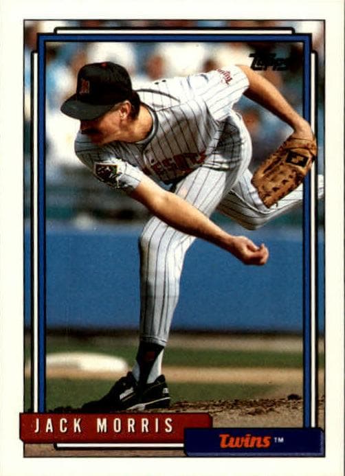 Jack Morris 1992 topps Topps