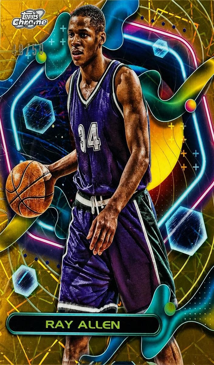 Ray Allen 2023 topps Topps Chrome Cosmic