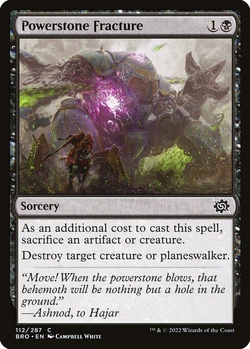 Powerstone Fracture 2022 Magic: The Gathering Brother's War