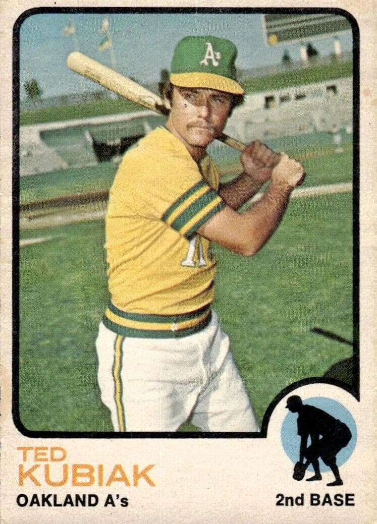 Ted Kubiak 1973 topps O-Pee-Chee