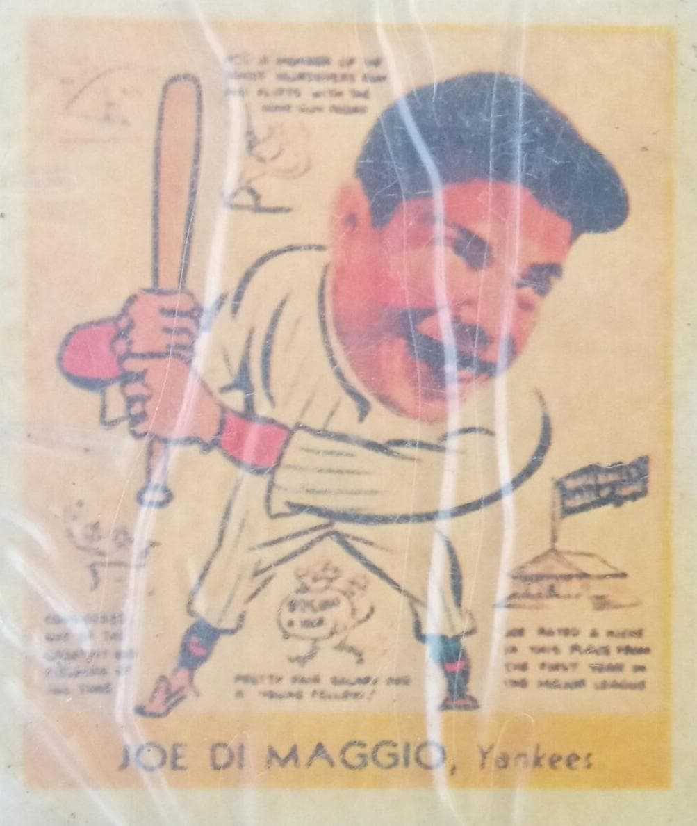 Joe DiMaggio 1938 unknown Goudey Heads-Up