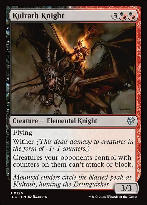 Kulrath Knight 2026 Magic: The Gathering Lorwyn Eclipsed Commander