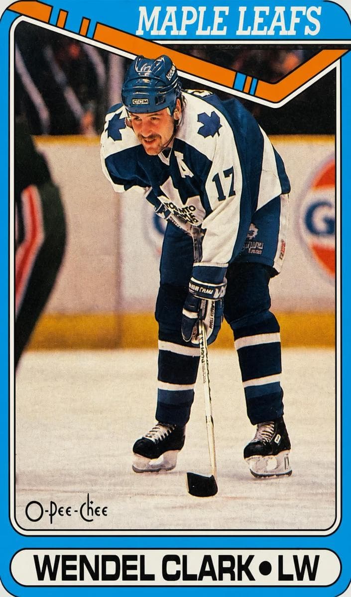 Wendel Clark 1990 topps O-Pee-Chee