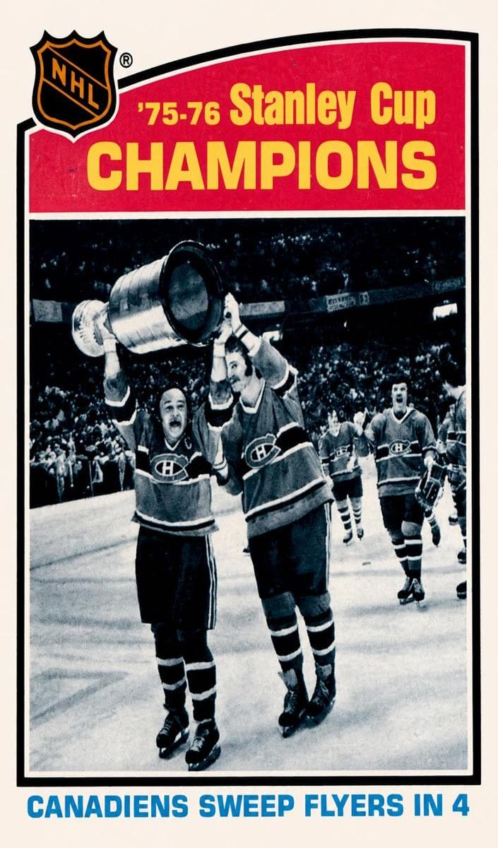 '75-76 Stanley Cup Champions: Canadiens Sweep Flyers in 4 #264