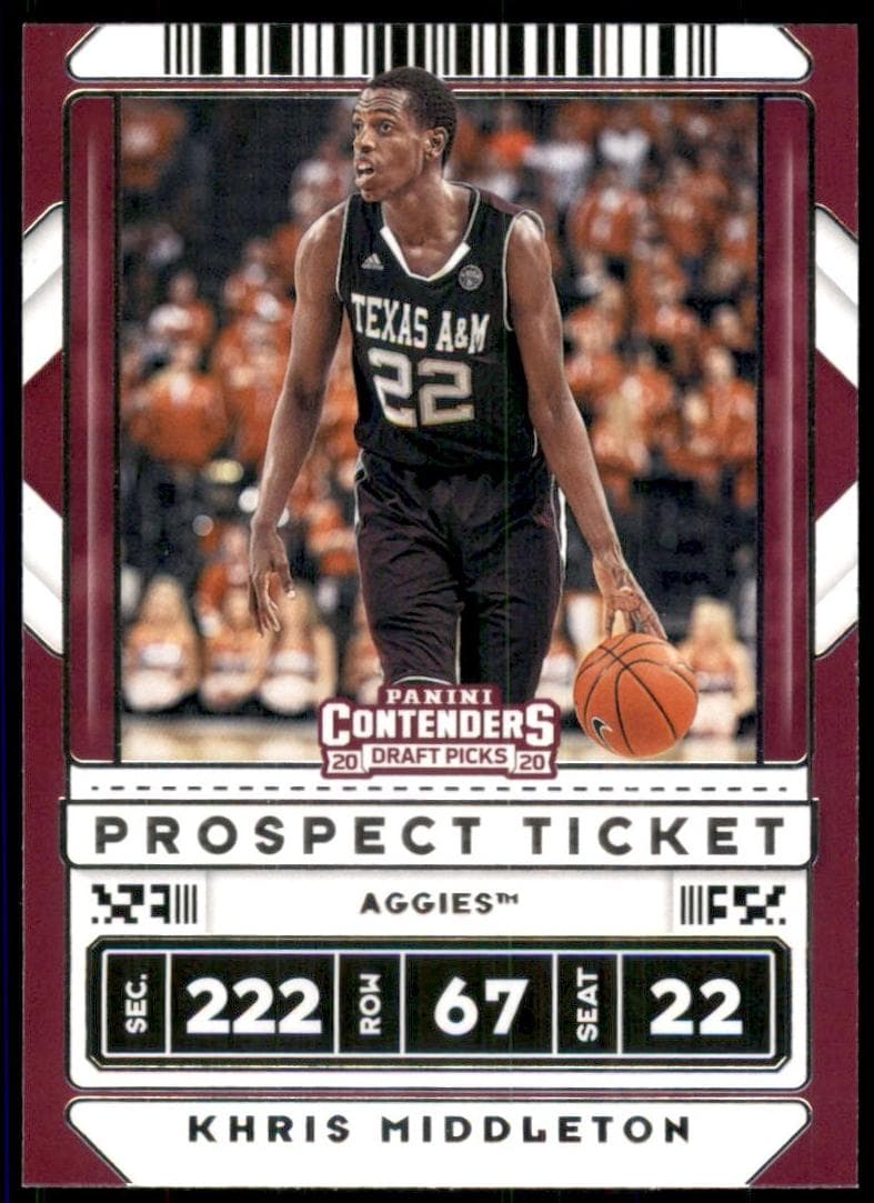 Khris Middleton 2020 panini Panini Contenders Draft Picks