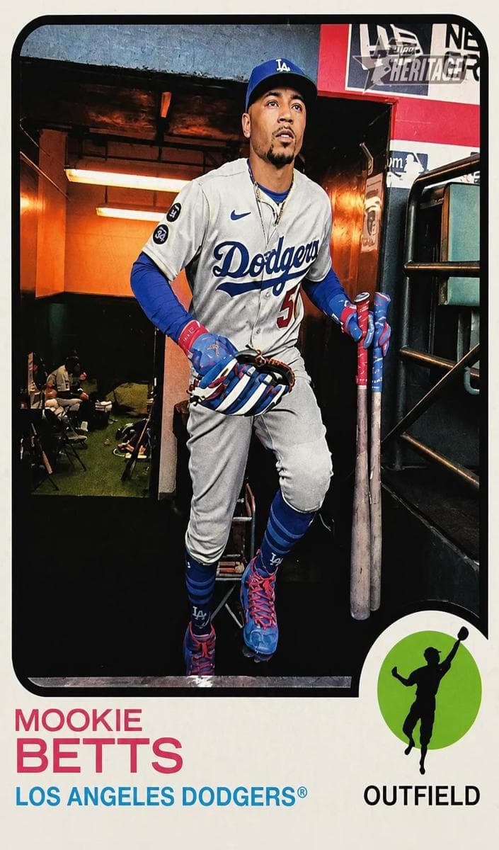 Mookie Betts 2022 topps Topps Heritage