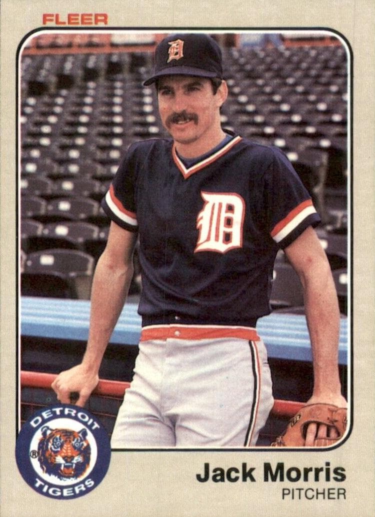 Jack Morris 1983 fleer Fleer
