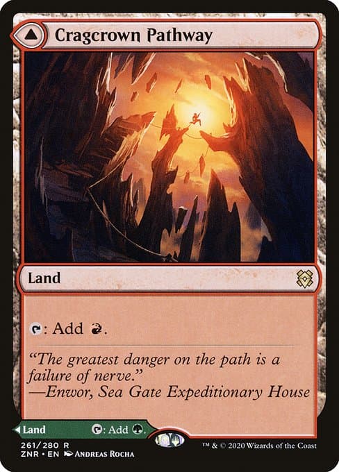 Cragcrown Pathway & Timbercrown Pathway 2020 Magic: The Gathering Zendikar Rising