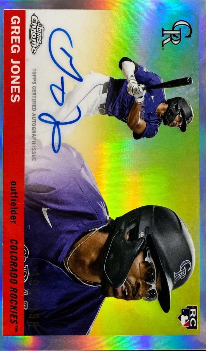 Greg Jones 2025 topps Topps Chrome Platinum