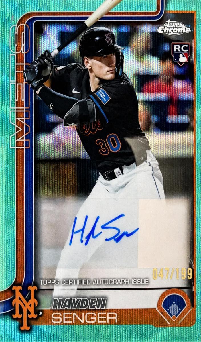 Hayden Senger trading card