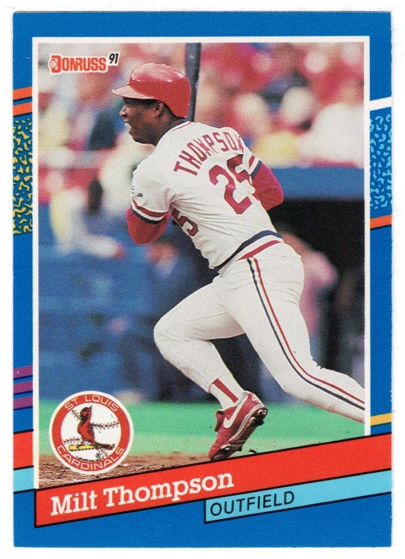 Milt Thompson 1991 panini Donruss