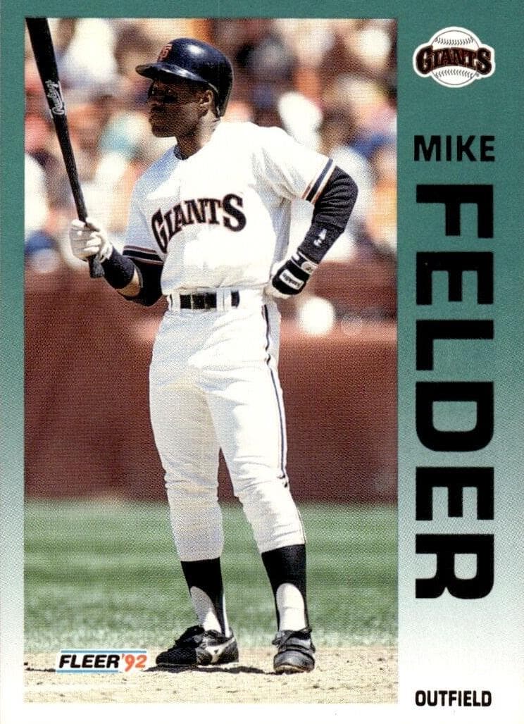 Mike Felder 1992 fleer Fleer
