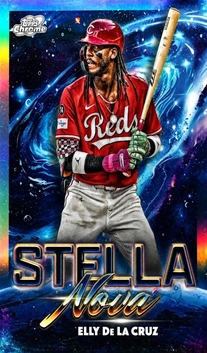Elly De La Cruz 2025 topps Topps Cosmic Chrome