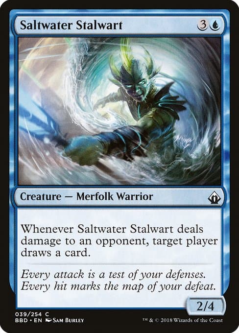 Saltwater Stalwart 2018 Magic: The Gathering Battlebond