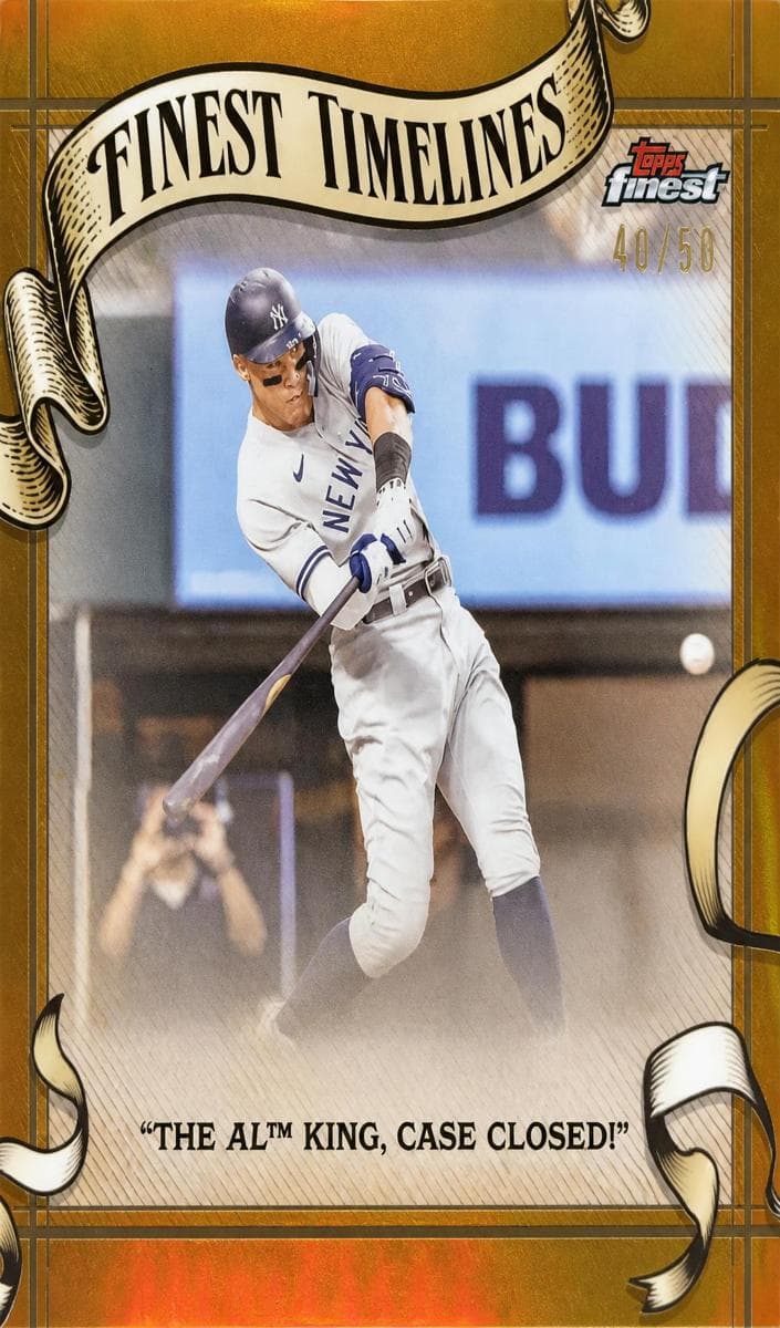 Aaron Judge 2025 topps Topps Finest