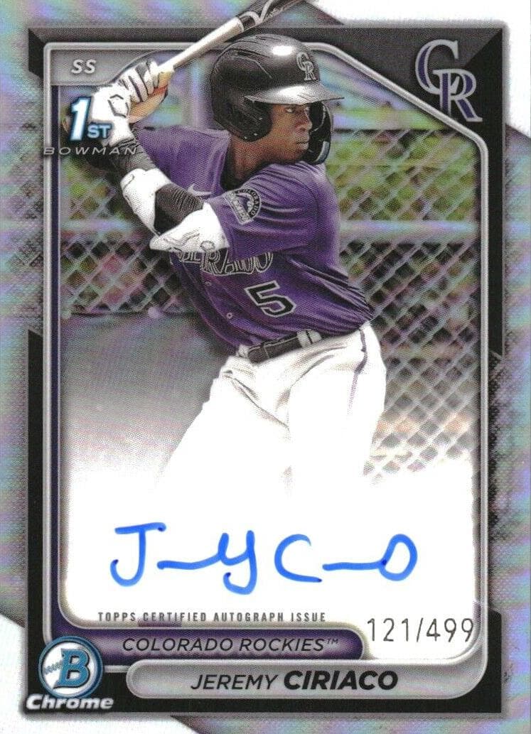 Jeremy Ciriaco trading card