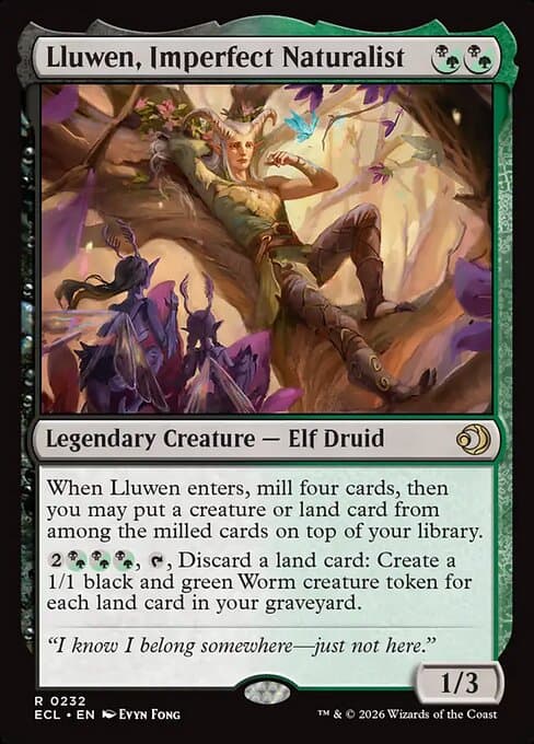 Lluwen, Imperfect Naturalist 2026 Magic: The Gathering Lorwyn Eclipsed